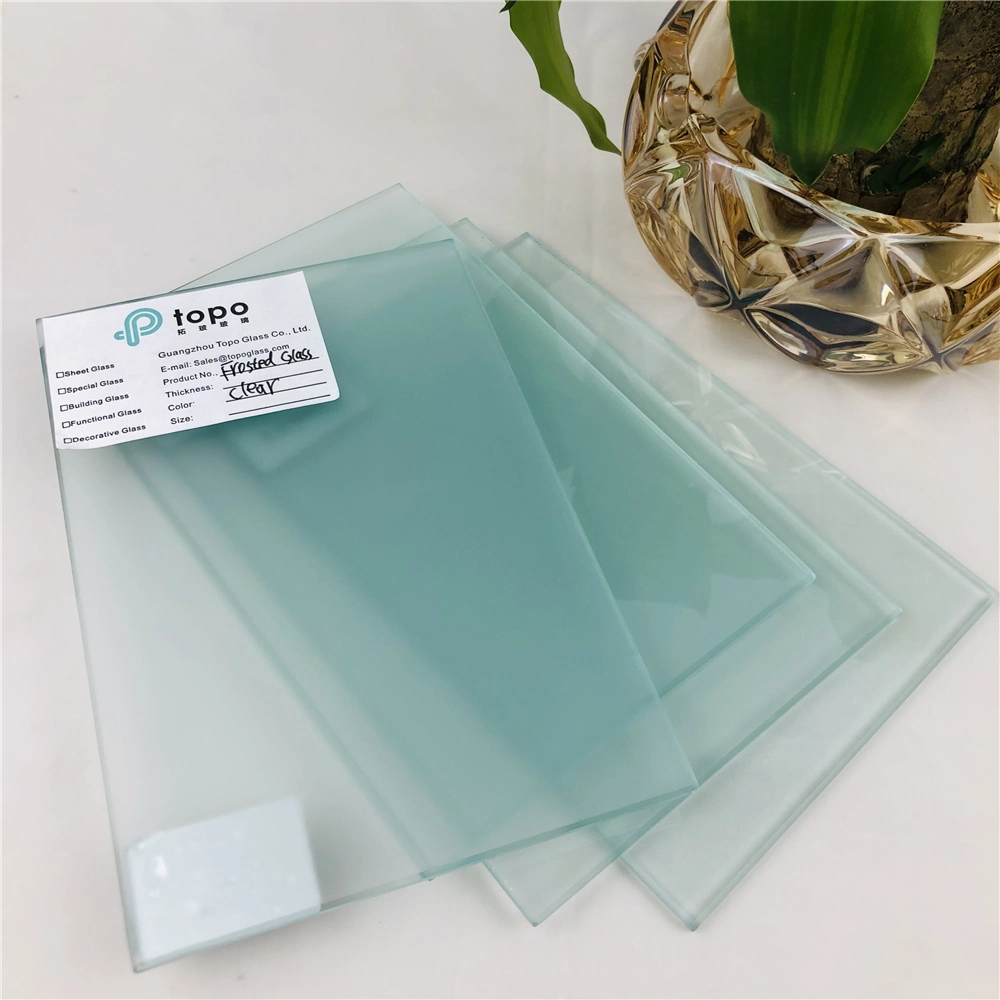 4mm 5mm 6mm 8mm 10mm 12mm Fingerorint Free Acid Etched Frosted Windows Glass for Sample (FG-TP)