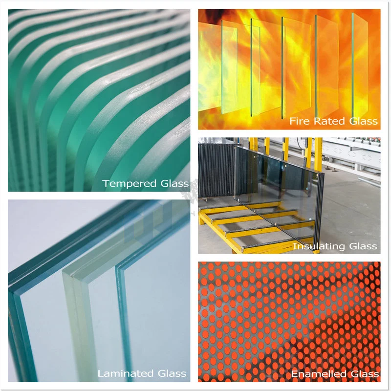Flat Curved Semi Tempered Toughened Laminated Safety Glass for Balustrade Handrail Railing