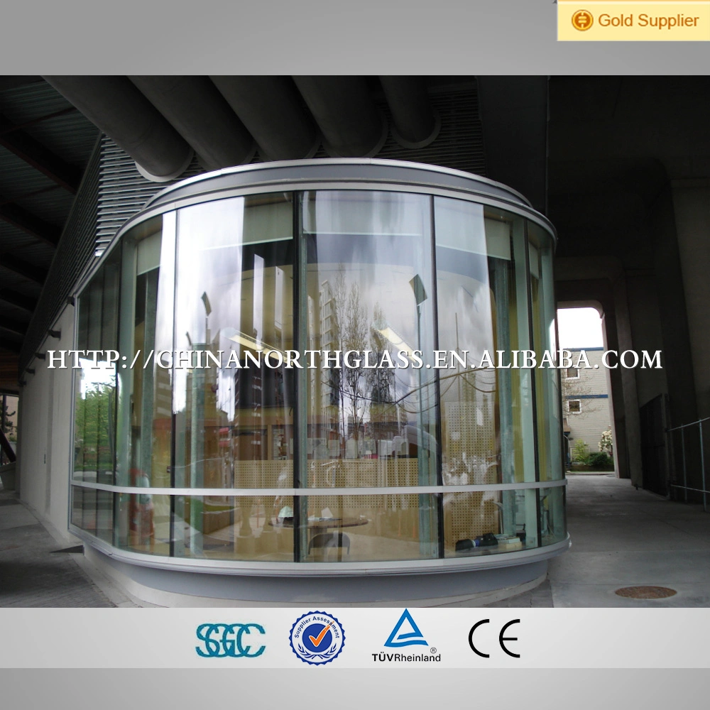 5mm 6mm 8mm 10mm 12mm 15mm 19mm 22mm Thick Clear Bent Toughened Curved Tempered Glass with Ce SGCC Certification for Curtain Wall Windows Doors Building