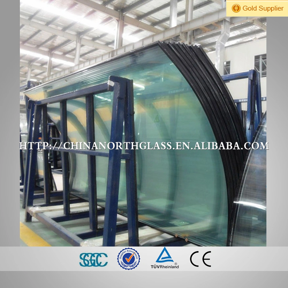 5mm 6mm 8mm 10mm 12mm 15mm 19mm 22mm Thick Clear Bent Toughened Curved Tempered Glass with Ce SGCC Certification for Curtain Wall Windows Doors Building
